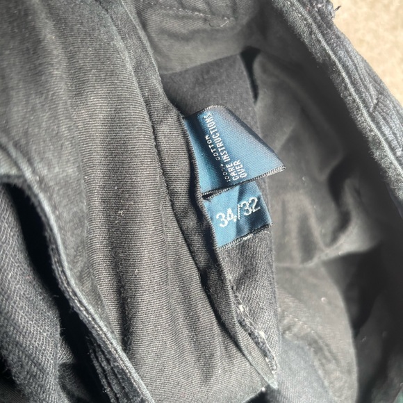 Polo Ralph Lauren Ethan Corduroy Pants Black 34x32 Classic Fit Cotton - Picture 7 of 12